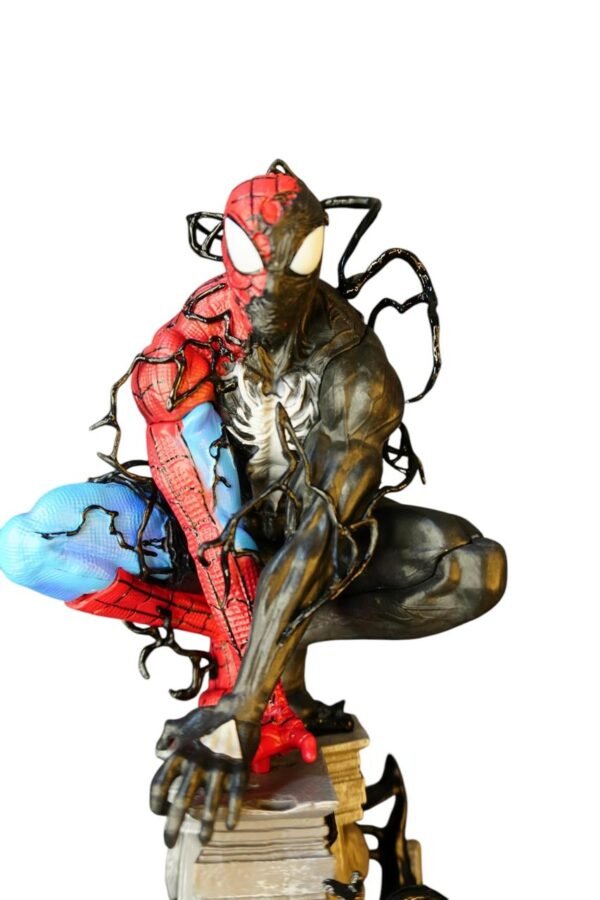 Figura Hombre Araña Mitad Venom 37cm - Con Luz - Imagen 5