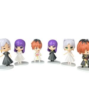 Figuras Coleccionables X6 Frieren Negro Y Blanco 9cm