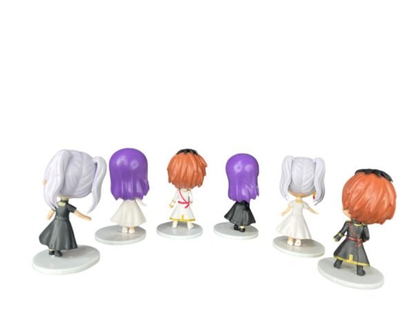 Figuras Coleccionables X6 Frieren Negro Y Blanco 9cm - Imagen 2