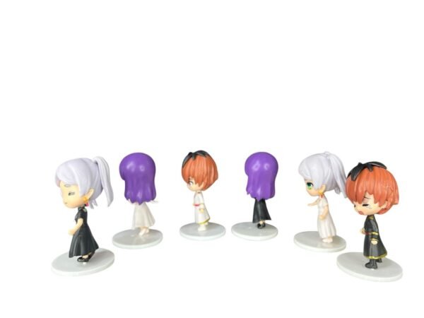 Figuras Coleccionables X6 Frieren Negro Y Blanco 9cm - Imagen 4