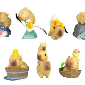 Figuras Coleccionables X7 Capibara Con Animales