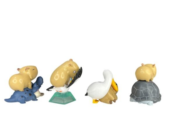 Figuras Coleccionables X7 Capibara Con Animales - Imagen 2