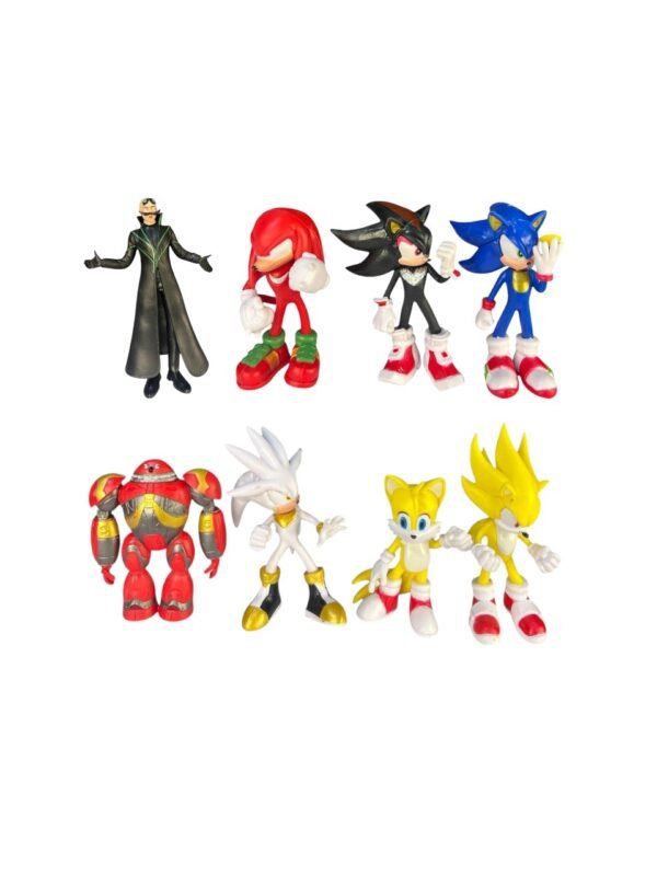Figuras Coleccionables X8 - Sonic Personajes 13cm