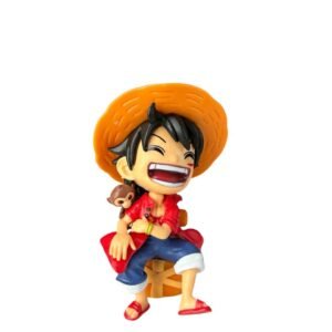 Figura Coleccionable Luffy Sentado 10cm - One Piece - Imagen 5