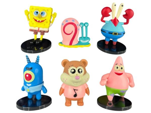 Figuras Coleccionables X6 Bob Esponja 9cm