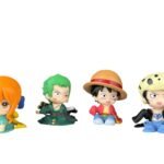 Figura Mini Figuras X4 Personajes Sentados 3cm One Piece