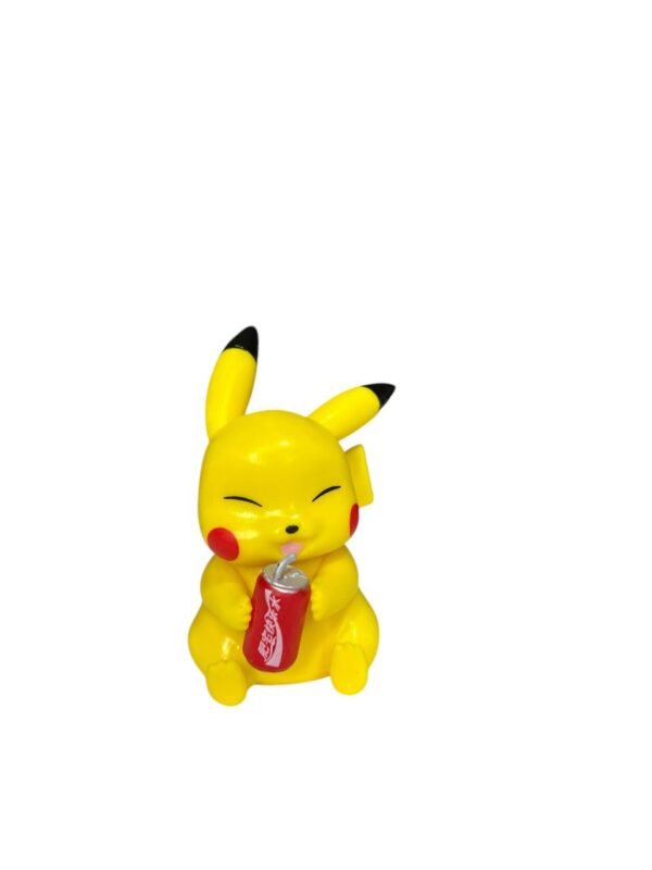 Figura Coleccionable Pikachu Tomando Soda 9cm - Pokemon