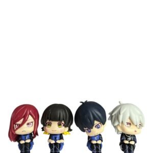Figuras Coleccionables X4 Blue Lock Sentados 10cm
