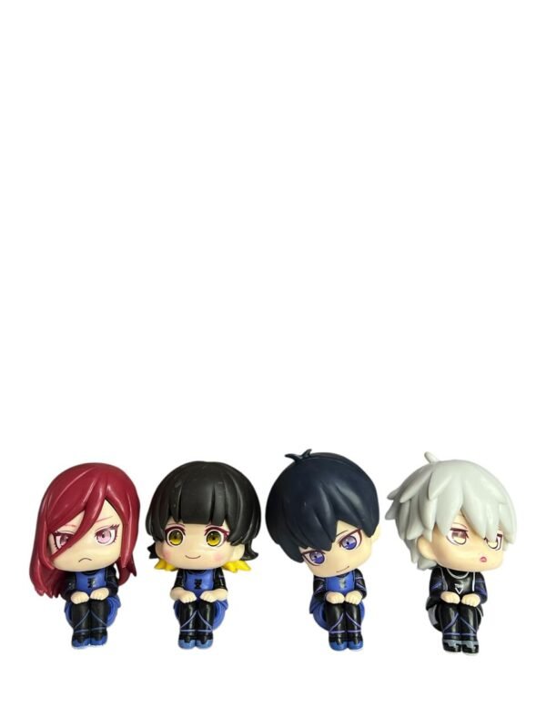 Figuras Coleccionables X4 Blue Lock Sentados 10cm