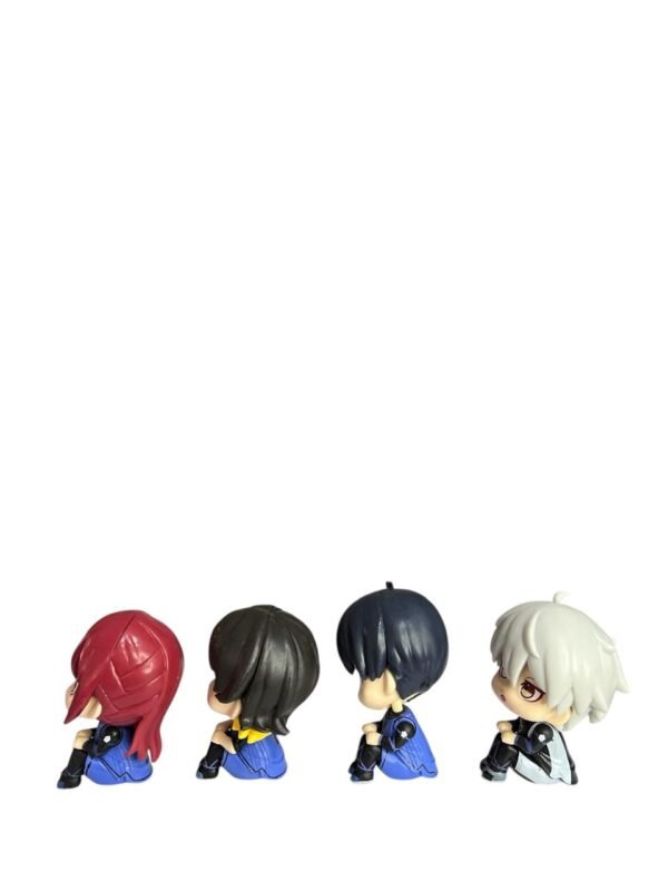 Figuras Coleccionables X4 Blue Lock Sentados 10cm - Imagen 2