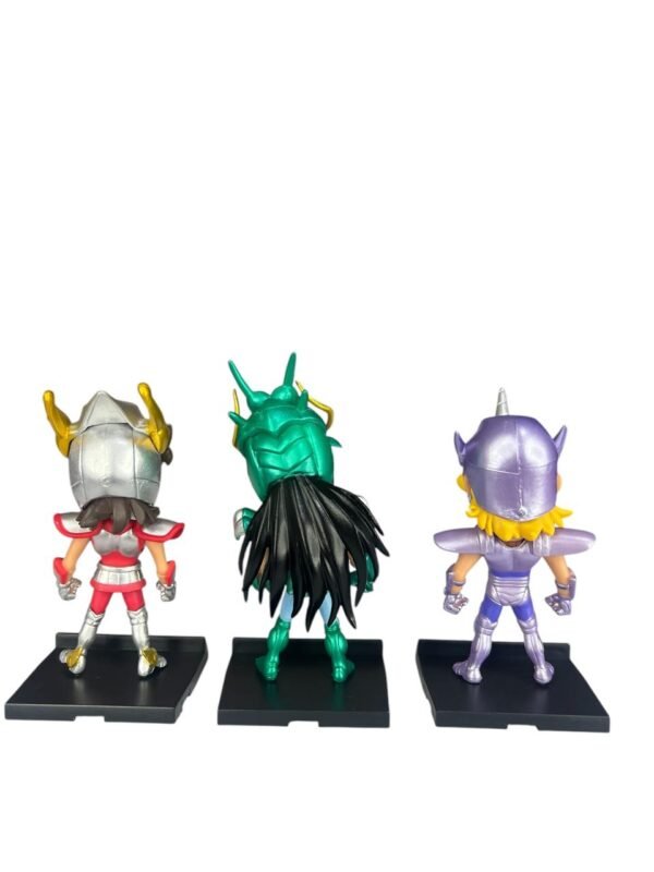 Figuras Coleccionables X5 Caballeros De Bronce 10cm - Imagen 3