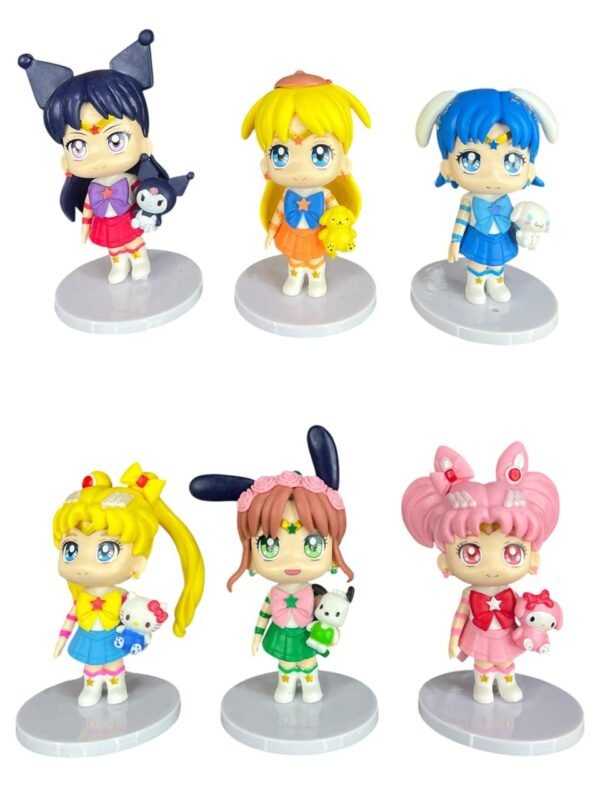 Figuras Coleccionables X6 Sailor Moon Y Sanrio