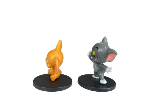 Mini Figuras Tom Y Jerry 4cm Sentados Manos Arriba - Imagen 2