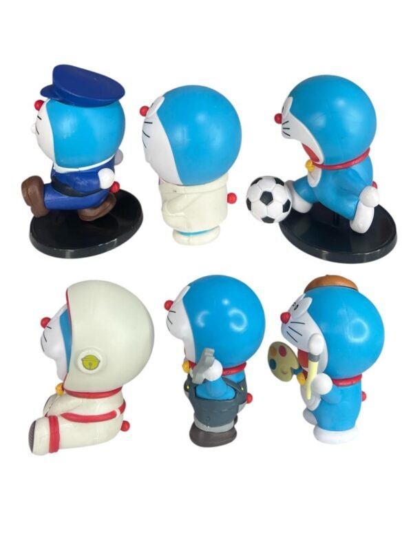 Figuras Coleccionables X6 Doraemon Profesiones 9cm - Imagen 2