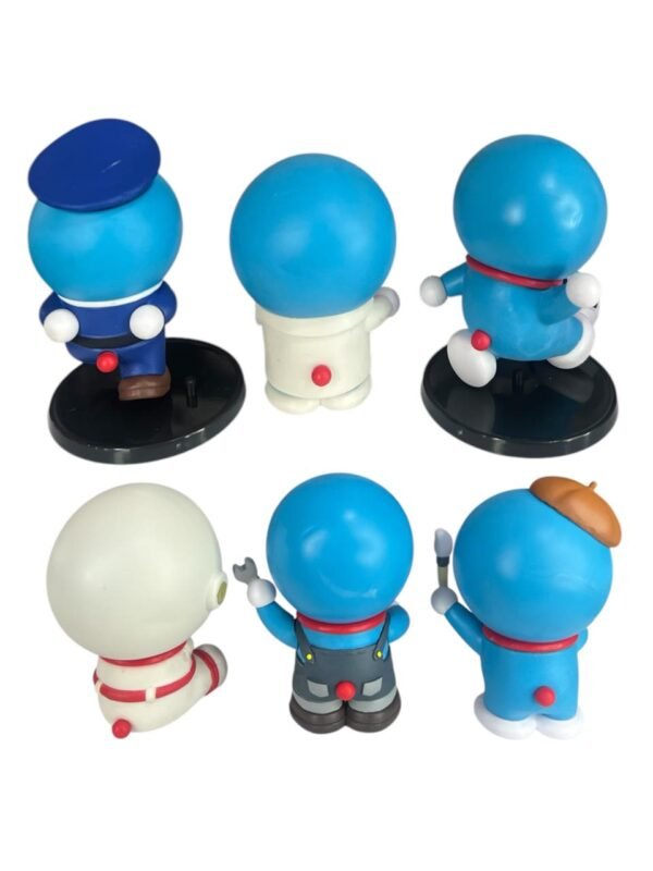 Figuras Coleccionables X6 Doraemon Profesiones 9cm - Imagen 3