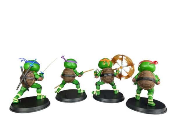 Figuras Coleccionables X4 Tortugas Ninja Armas 10cm - Imagen 4