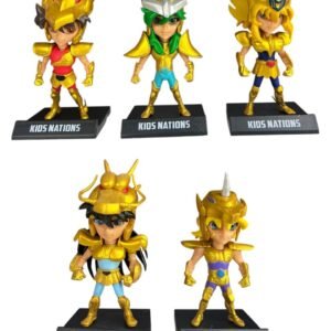 Figuras Coleccionables X5 Caballeros De Oro 10cm