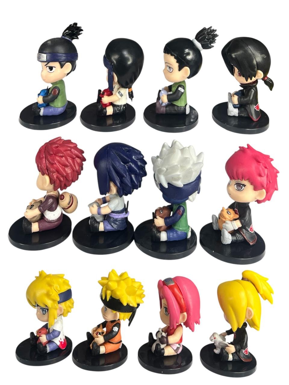 Figuras Coleccionables X12- Naruto Niños Con Peluche 6cm - Imagen 3