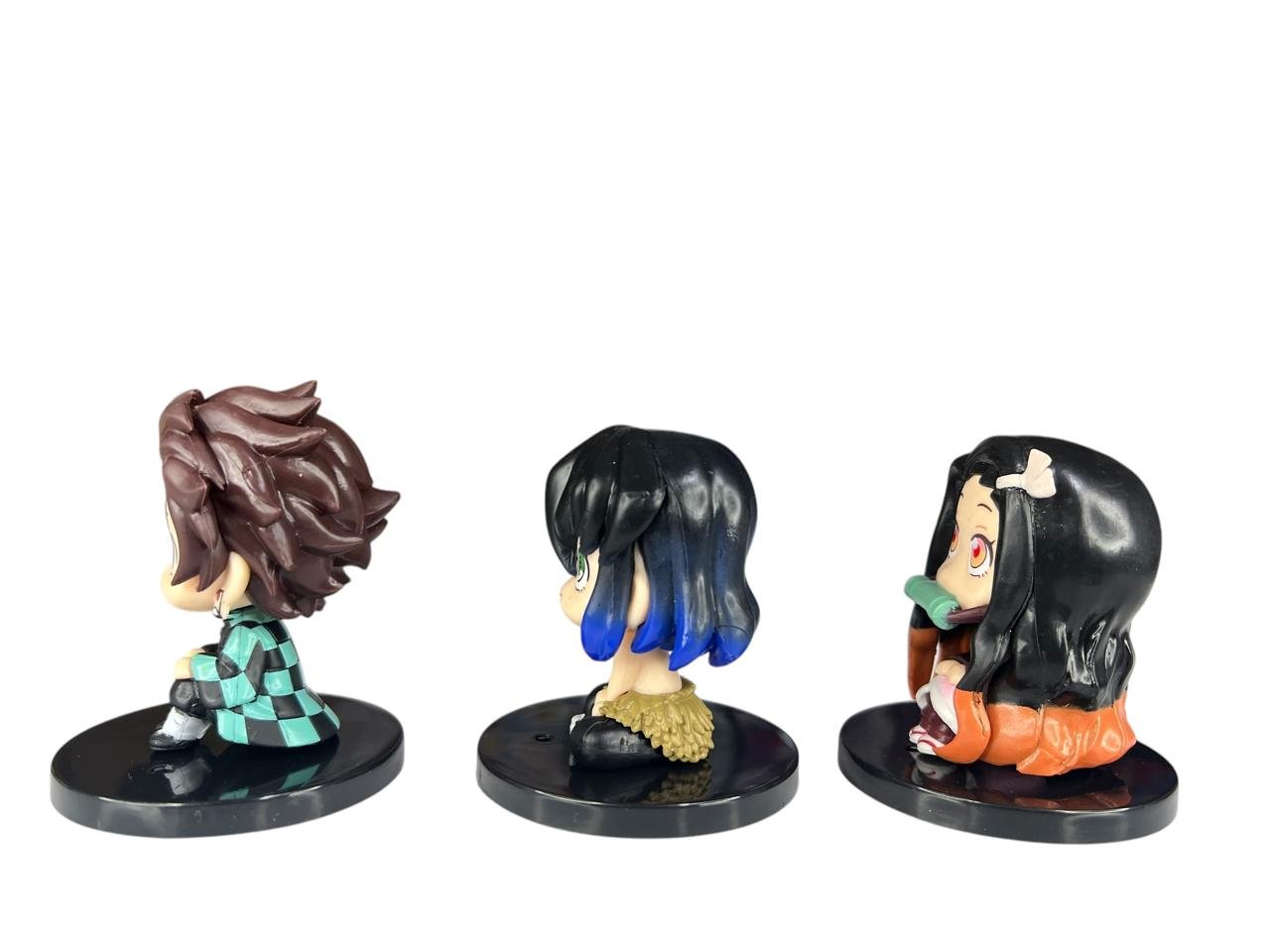 Mi Figuras Coleccionables X6 Cabezones Demon Slayer Sentados 6cm - Imagen 2
