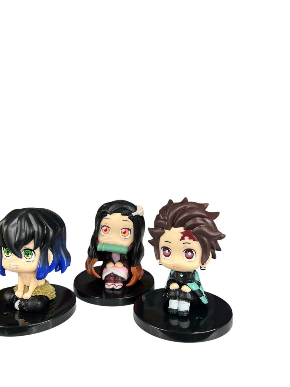 Mi Figuras Coleccionables X6 Cabezones Demon Slayer Sentados 6cm - Imagen 9
