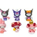 Mini Figuras Coleccionables X6 My Melod- Kuromi Sanrio 4cm