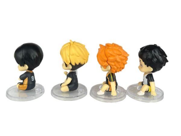 Figuras Coleccionables X8 Haikyu Sentados Tapa Transparente 7cm - Imagen 2