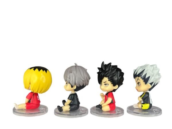 Figuras Coleccionables X8 Haikyu Sentados Tapa Transparente 7cm - Imagen 3