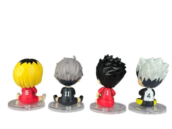 Figuras Coleccionables X8 Haikyu Sentados Tapa Transparente 7cm - Imagen 4