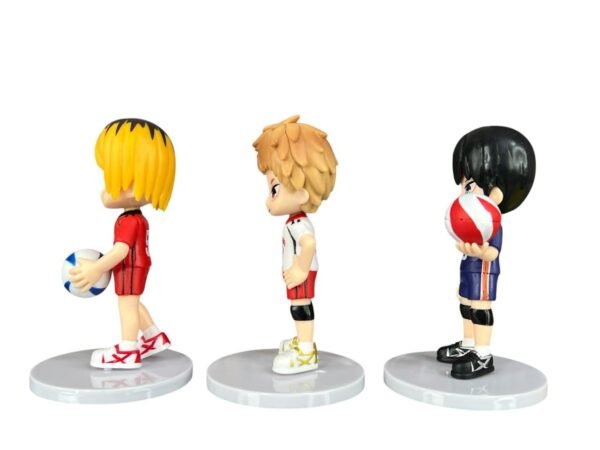 Figuras Coleccionables X6 Haikyu Con Balón Tapa Blanca10cm - Imagen 2