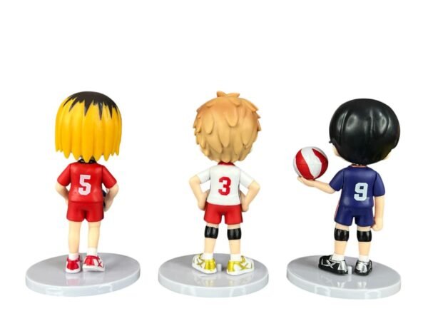 Figuras Coleccionables X6 Haikyu Con Balón Tapa Blanca10cm - Imagen 3