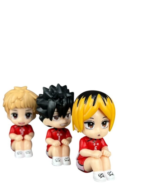 Figuras Coleccionables X6 Haikyu Sentados 6cm - Imagen 2