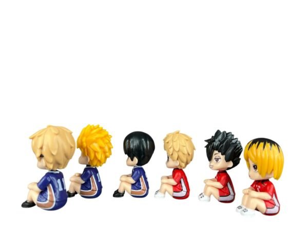Figuras Coleccionables X6 Haikyu Sentados 6cm - Imagen 4