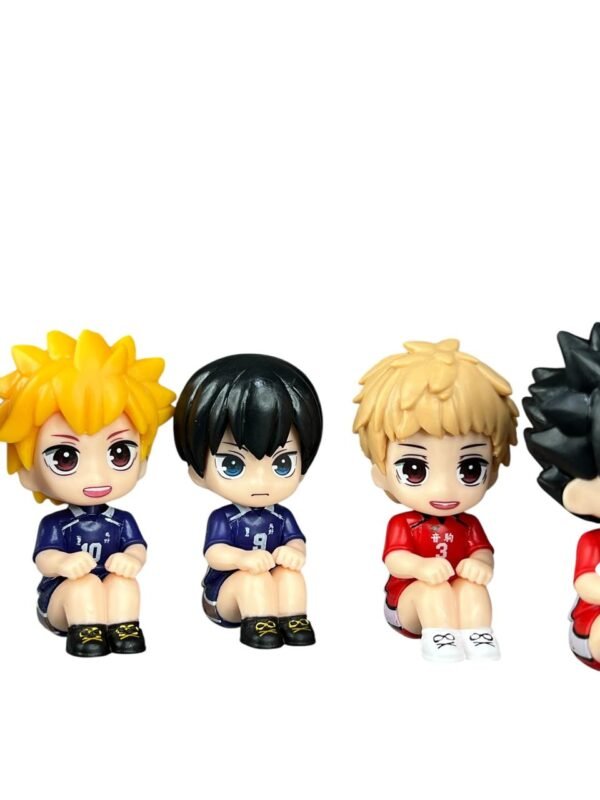 Figuras Coleccionables X6 Haikyu Sentados 6cm - Imagen 5