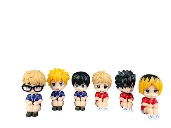 Figuras Coleccionables X6 Haikyu Sentados 6cm
