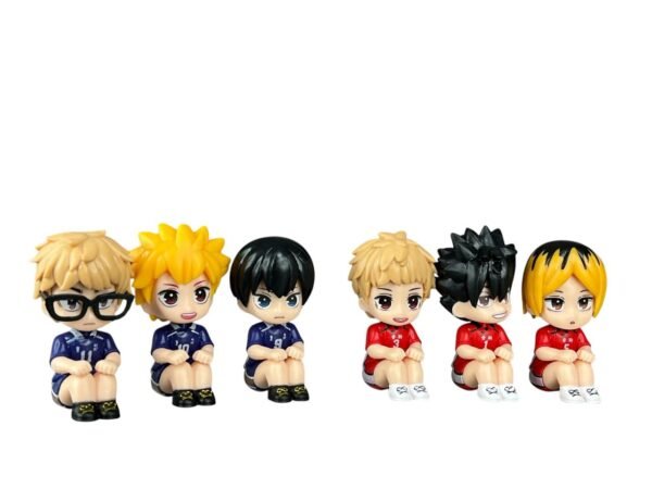 Figuras Coleccionables X6 Haikyu Sentados 6cm - Imagen 8