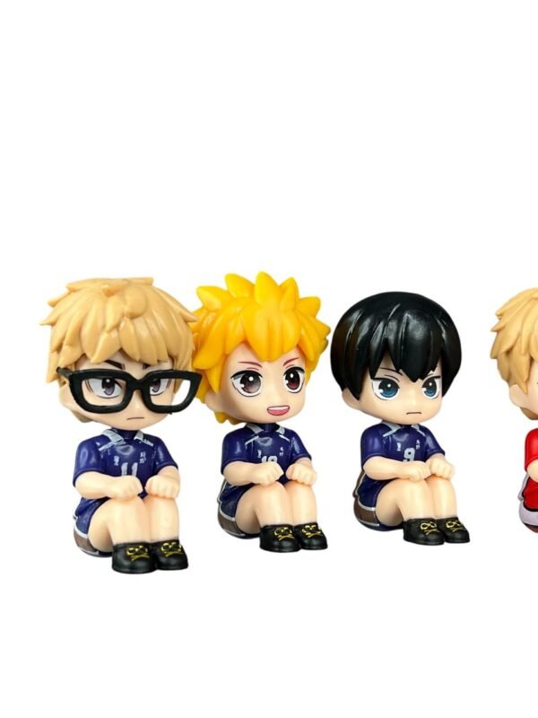 Figuras Coleccionables X6 Haikyu Sentados 6cm - Imagen 7