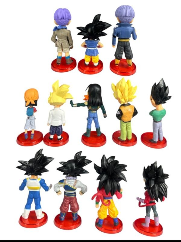 Mini Figuras Coleccionables X12 - Dragon Ball Base Roja 7cm - Imagen 3