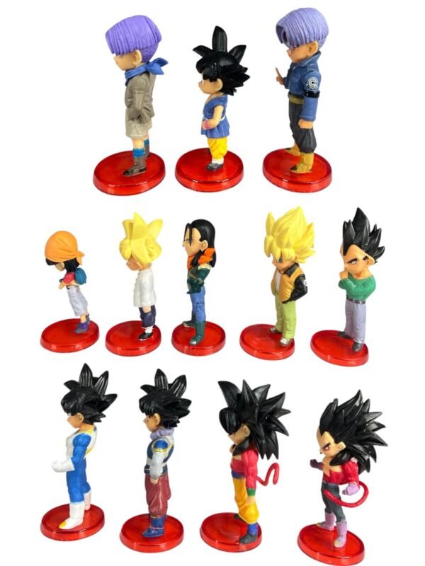 Mini Figuras Coleccionables X12 - Dragon Ball Base Roja 7cm - Imagen 4
