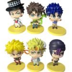 Figuras Coleccionables X6 Jojo's Bizarre Cabezones 8cm