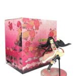 Figura Nezuko Pose Batalla 16cm Base Transparente Demon Slayer