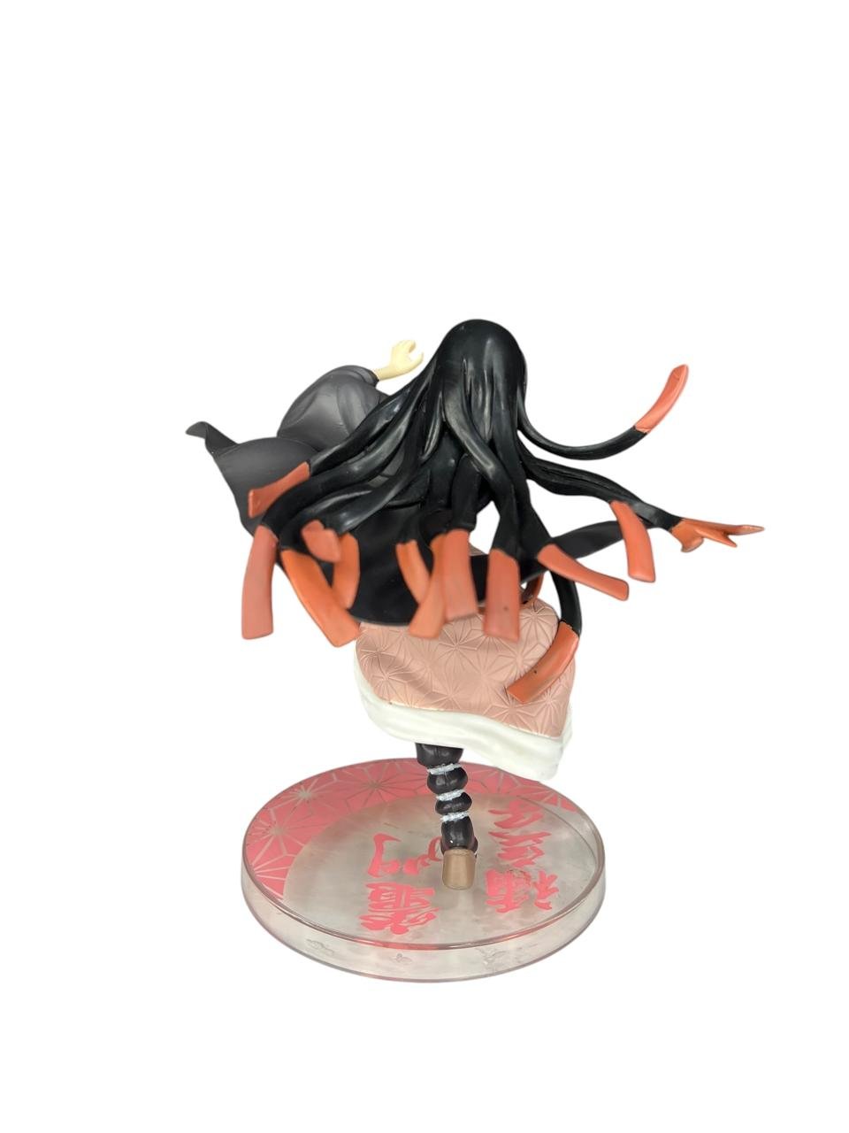 Figura Nezuko Pose Batalla 16cm Base Transparente Demon Slayer - Imagen 4