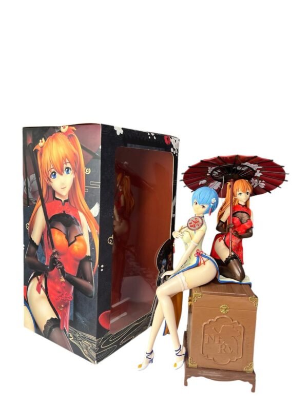 Figura 26cm Azuka Y Rai Con Sombrilla - Evangelion