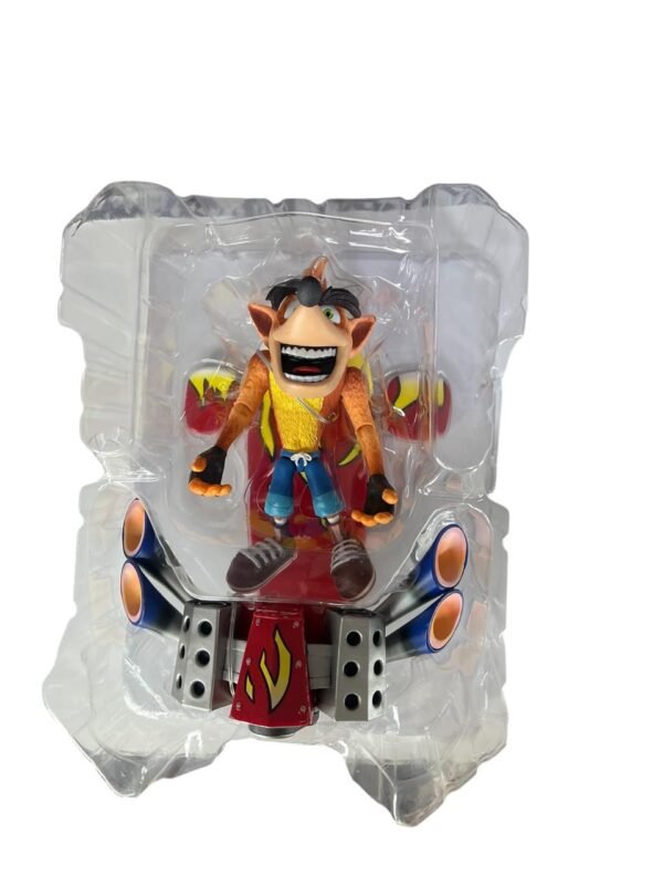Figura Articulada Crash Bandicoot Patineta 18cm - Imagen 7