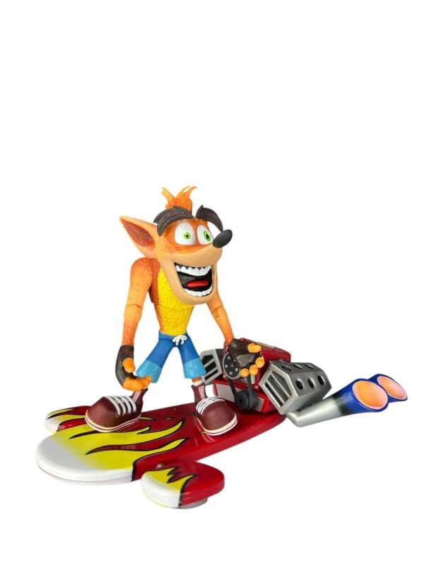 Figura Articulada Crash Bandicoot Patineta 18cm - Imagen 2
