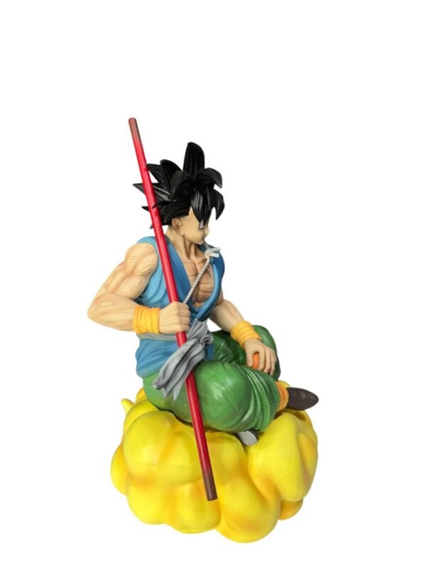 Figura Goku En La Nube Y Con Baston 23cm / Dragon Ball Z - Imagen 4