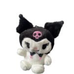 Mini Peluche Kuromi Mala Negra 10cm Sanrio