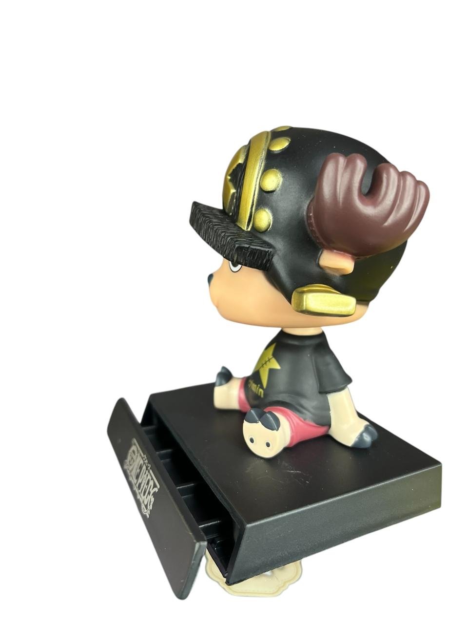 Figura Mueve Cabeza Chopper Gorro Negro 10cm One Piece - Imagen 3