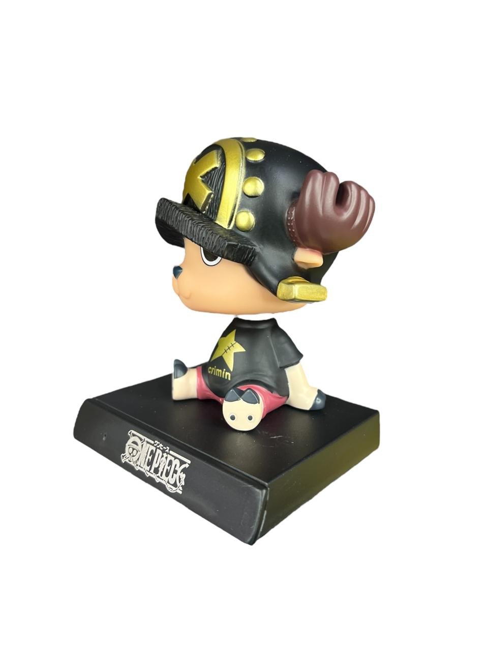 Figura Mueve Cabeza Chopper Gorro Negro 10cm One Piece - Imagen 5