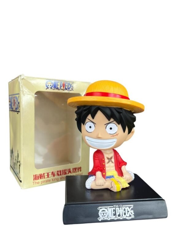Figura Mueve Cabeza Luffy Sonriendo 10cm One Piece