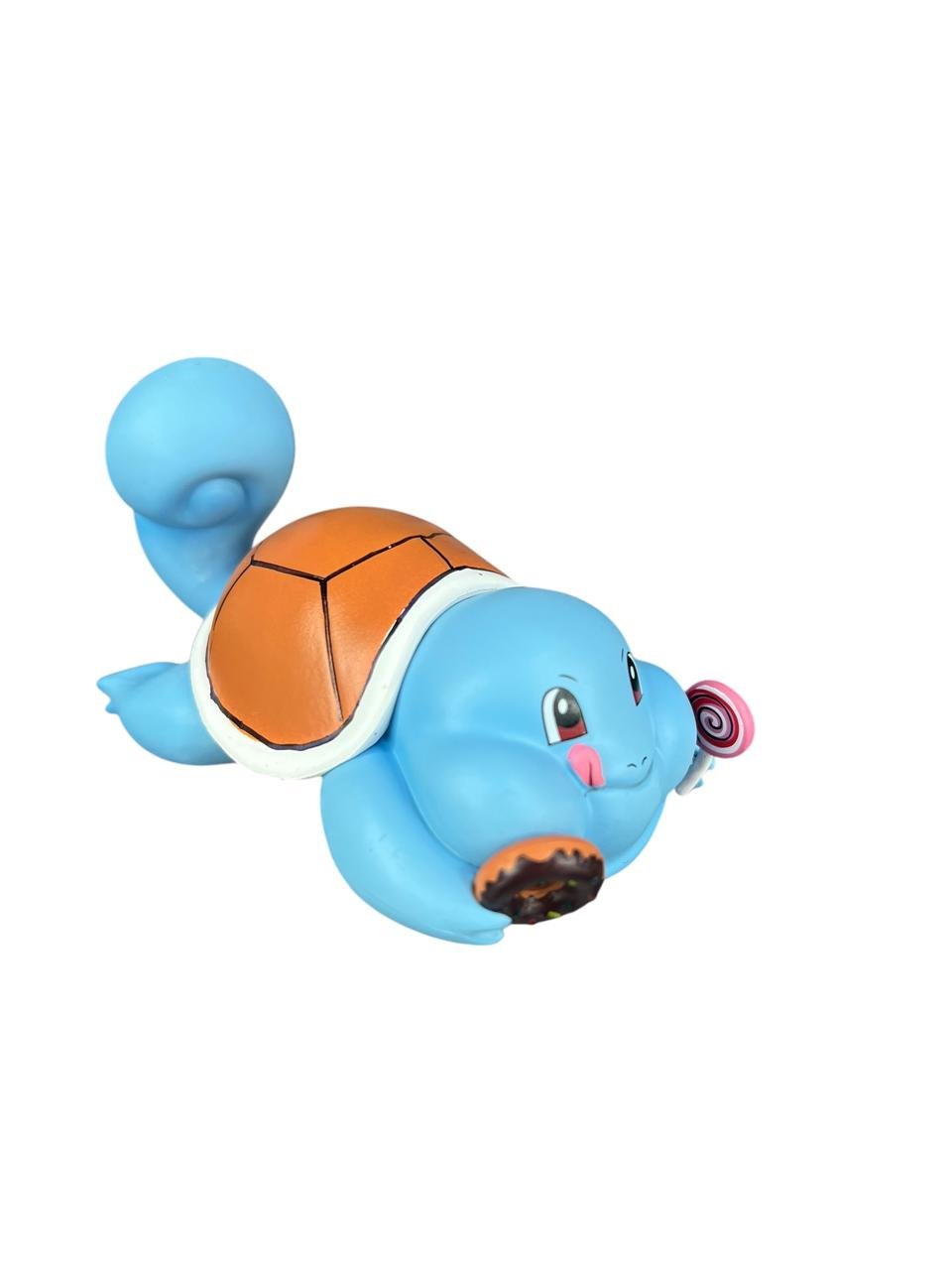 Mini Figura Squirtle Comiendo 6 Cm Pokémon - Imagen 5
